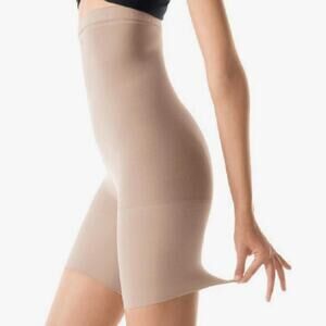 Spanx Power Panties High Waisted Mid Thigh Shaper Shorts Cocoa - Women’s A